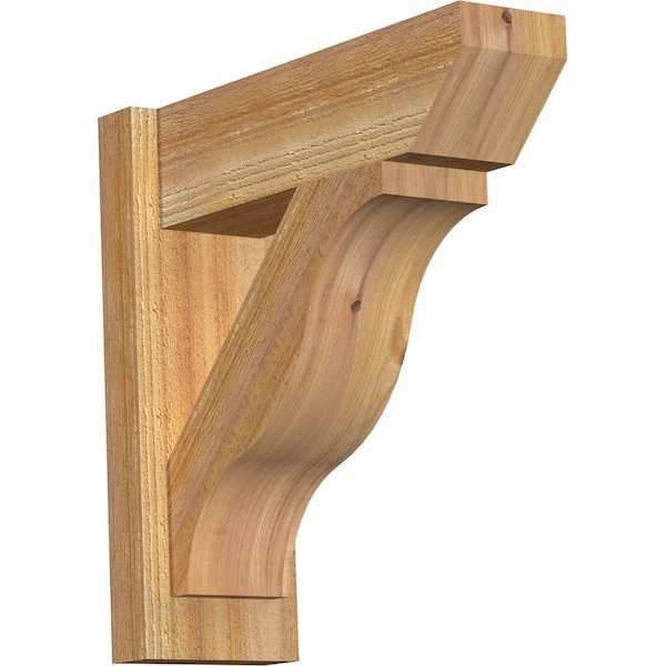 Ekena Millwork Funston Slat Rough Sawn Outlooker, Western Red Cedar, 6"W x 18"D x 18"H OUT06X18X18FST06RWR - main
